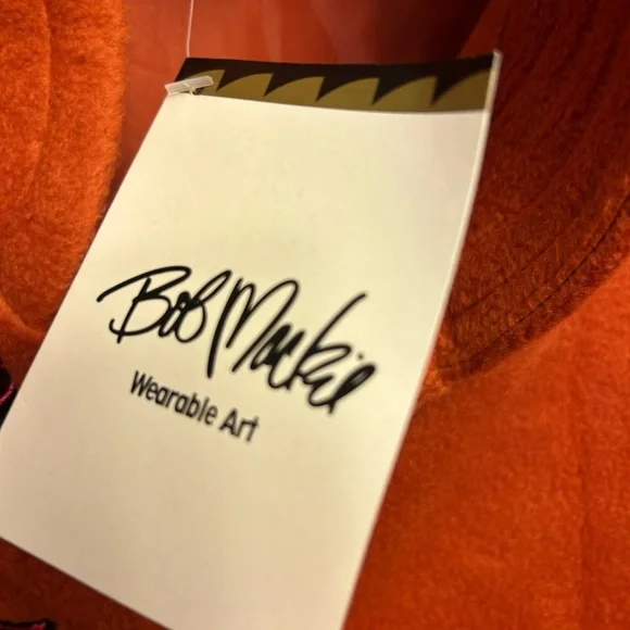 Bob Mackie Wearable Art Coat buttons NWT  1X burnt soft dead stock - Picture 9 of 11